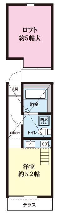 グランウエスト白楽(ワンルーム/1階)の間取り写真