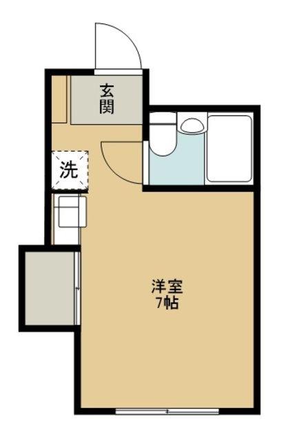 マンションクルメ(ワンルーム/3階)の間取り写真