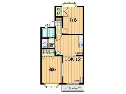 メイプルシンA(2LDK/2階)の間取り写真