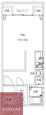 高殿マンション(ワンルーム/3階)の間取り写真