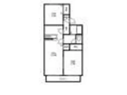 グランオーシャン I番館(2LDK/1階)の間取り写真