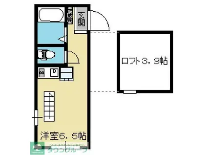 フォルビテッツァ妙蓮寺(ワンルーム/1階)の間取り写真
