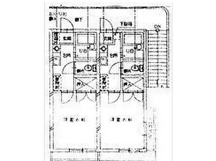 コーポフタバ(1K/1階)の間取り写真