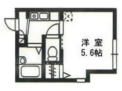 グランドステージ板橋本町(1K/2階)の間取り写真