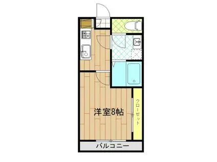 ル・モンド(1K/2階)の間取り写真