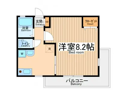 リバレッジサン(1K/3階)の間取り写真