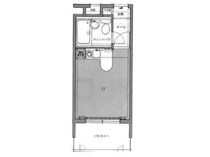 ステイタスマンション博多駅南(ワンルーム/3階)の間取り写真