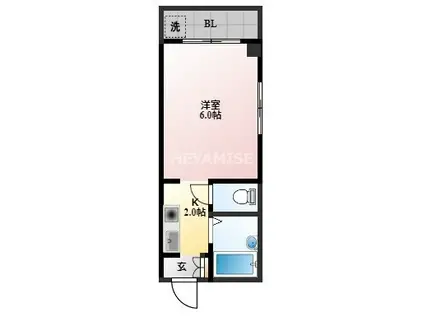 アリスガーデン(1K/5階)の間取り写真