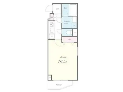 CASA ESTRELLA(1K/4階)の間取り写真