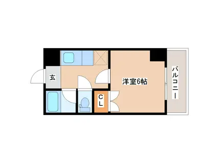 TS五輪ビル(1K/10階)の間取り写真