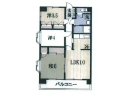 ポートアイランド坂戸(3LDK/2階)の間取り写真