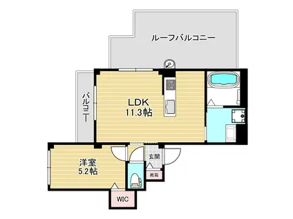ストック羽沢(1LDK/3階)の間取り写真