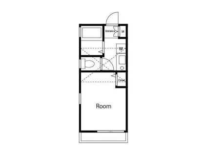 OLIVE HOUSE 上大岡(1K/1階)の間取り写真