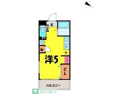 シャトレ宮町(ワンルーム/4階)の間取り写真