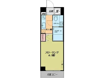 ルーラル五番館(1K/7階)の間取り写真