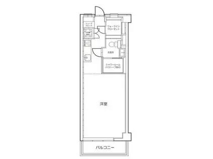月島福寿マンション(1K/6階)の間取り写真
