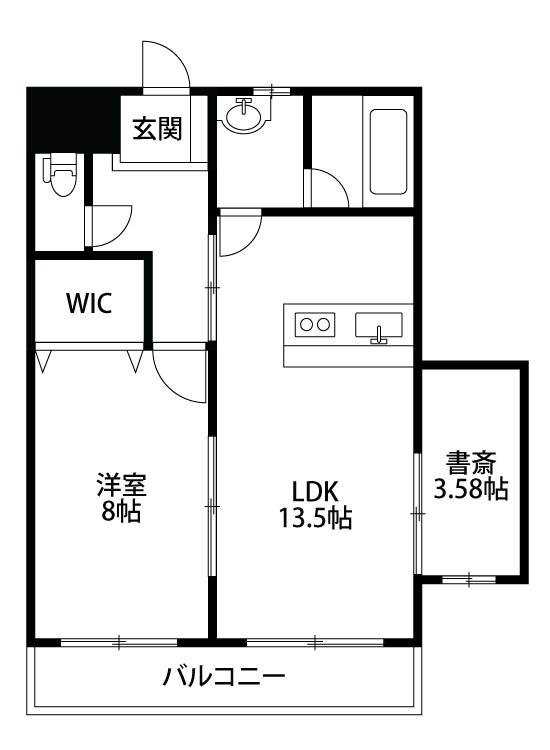 ラフレシール(1SLDK/3階)の間取り写真