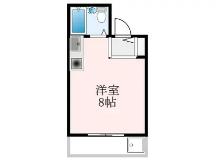 喜志マンション(ワンルーム/3階)の間取り写真