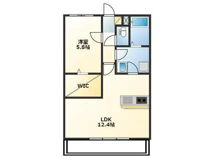 LIEN SAUT(1LDK/6階)の間取り写真