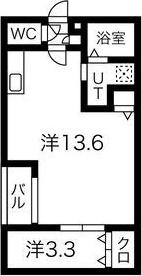 WARREN SHIMOKOMENOI(1LDK/1階)の間取り写真