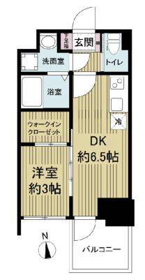 セレニテ堺筋本町リアン(1DK/11階)の間取り写真