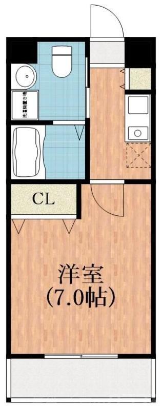 エクセル杭全(1K/5階)の間取り写真