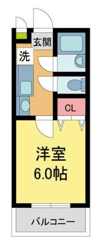 ステラハウス4-1000(1K/1階)の間取り写真