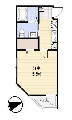 ソラーナレジデンス(1K/3階)の間取り写真