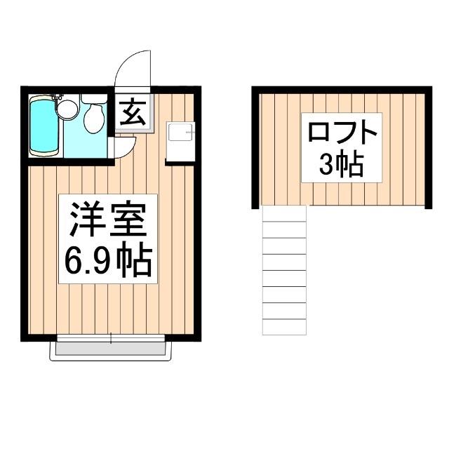ギュースファイン(ワンルーム/1階)の間取り写真
