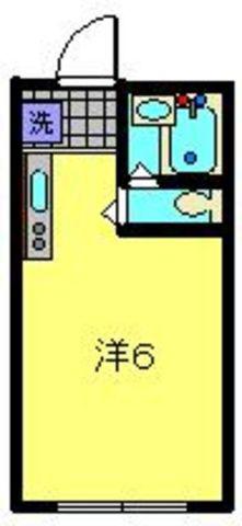マーサ藤棚(ワンルーム/1階)の間取り写真