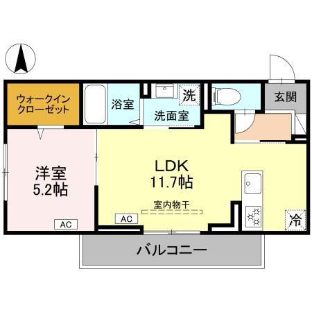 NOBLE TONE(1LDK/3階)の間取り写真