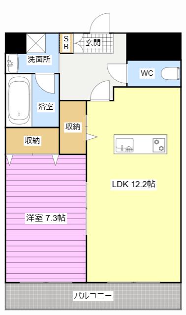 MAHALO HAL(1LDK/3階)の間取り写真