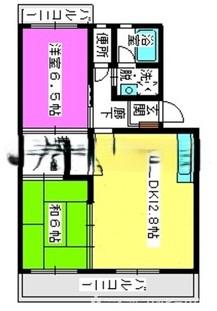 アーバンハイツ渡辺(3LDK/2階)の間取り写真