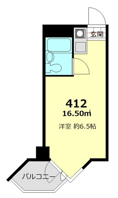 東京ベイビュウ(ワンルーム/4階)の間取り写真