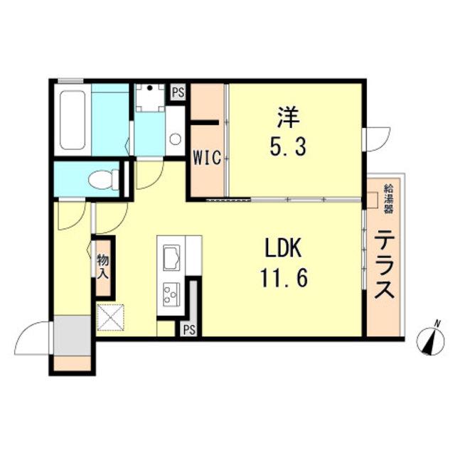 ラ メゾンアンソレイエ板宿(1LDK/2階)の間取り写真