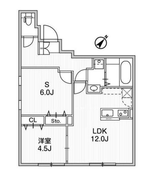 アグライア千石ドゥ(2LDK/2階)の間取り写真