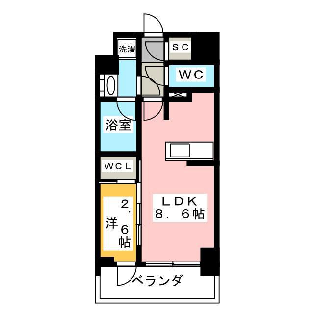 KDXレジデンス上石神井II(1LDK/6階)の間取り写真