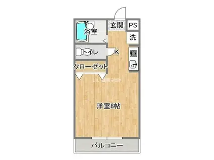 アンシャンテ(ワンルーム/1階)の間取り写真