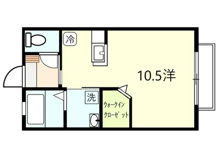 FAIRYA・B(ワンルーム/2階)の間取り写真
