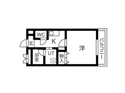 名鉄三河線 碧南中央駅 徒歩10分 3階建 築21年(1K/1階)の間取り写真