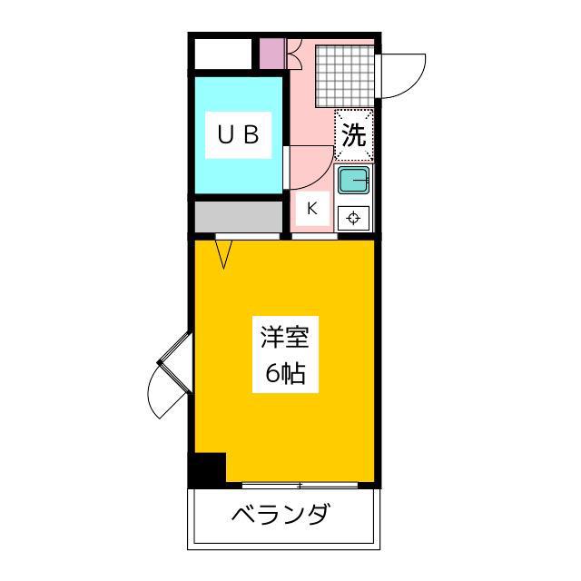 シャルマンはすみ(ワンルーム/3階)の間取り写真