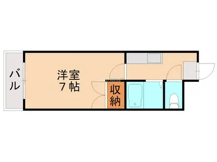 シャトレ穴生III(1K/4階)の間取り写真