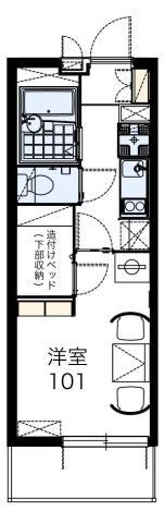 レオパレス大幸(1K/2階)の間取り写真