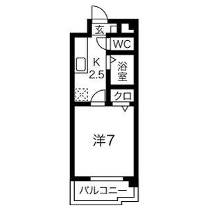 リベルテ大金(1K/3階)の間取り写真