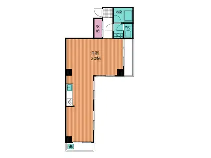 〇第三長門ビル(ワンルーム/8階)の間取り写真