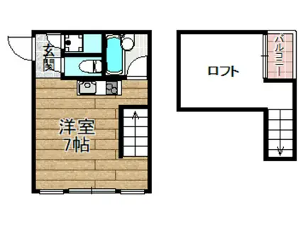 8エイトビル(1K/4階)の間取り写真