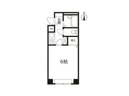 シーワン仙台春日町ビル(1K/5階)の間取り写真