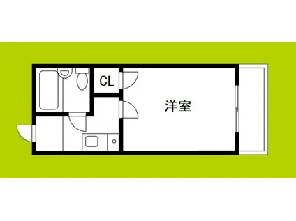 レガーレ駒川(1K/2階)の間取り写真