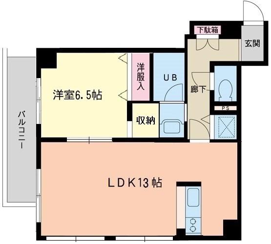 フォレストコート(1LDK/2階)の間取り写真