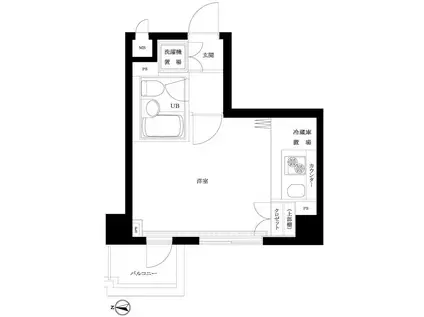 ルーブル錦糸町(ワンルーム/5階)の間取り写真